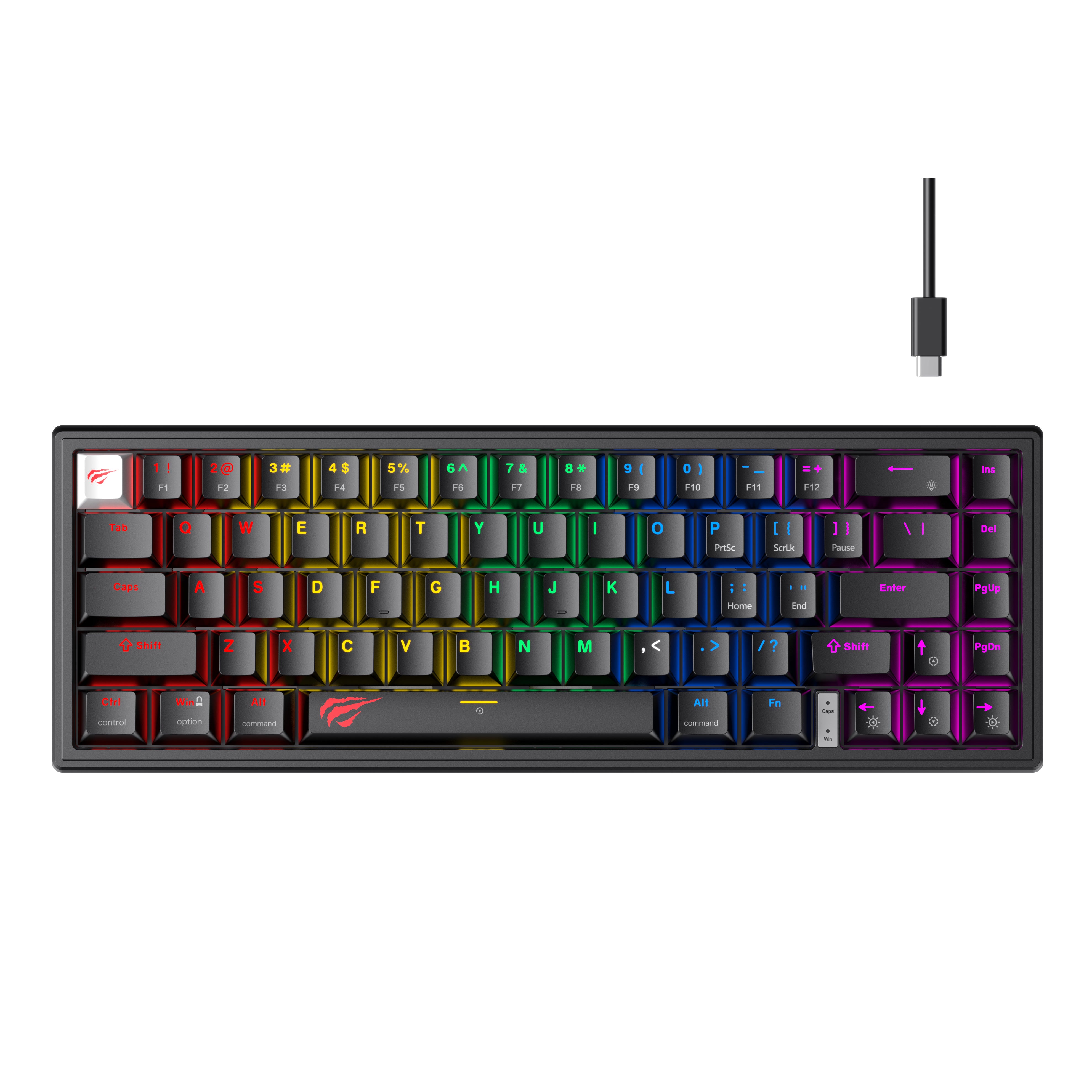 HAVIT KB874L 75% Compact Blended Light Mechanical Keyboard