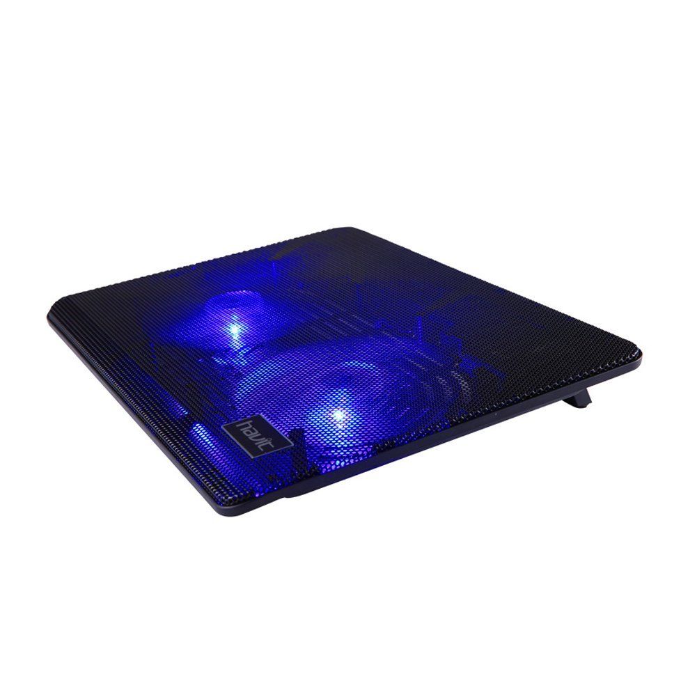 HV-F2033 14-15.6 Inch Super-slim Laptop Cooler Cooling Pad, Black