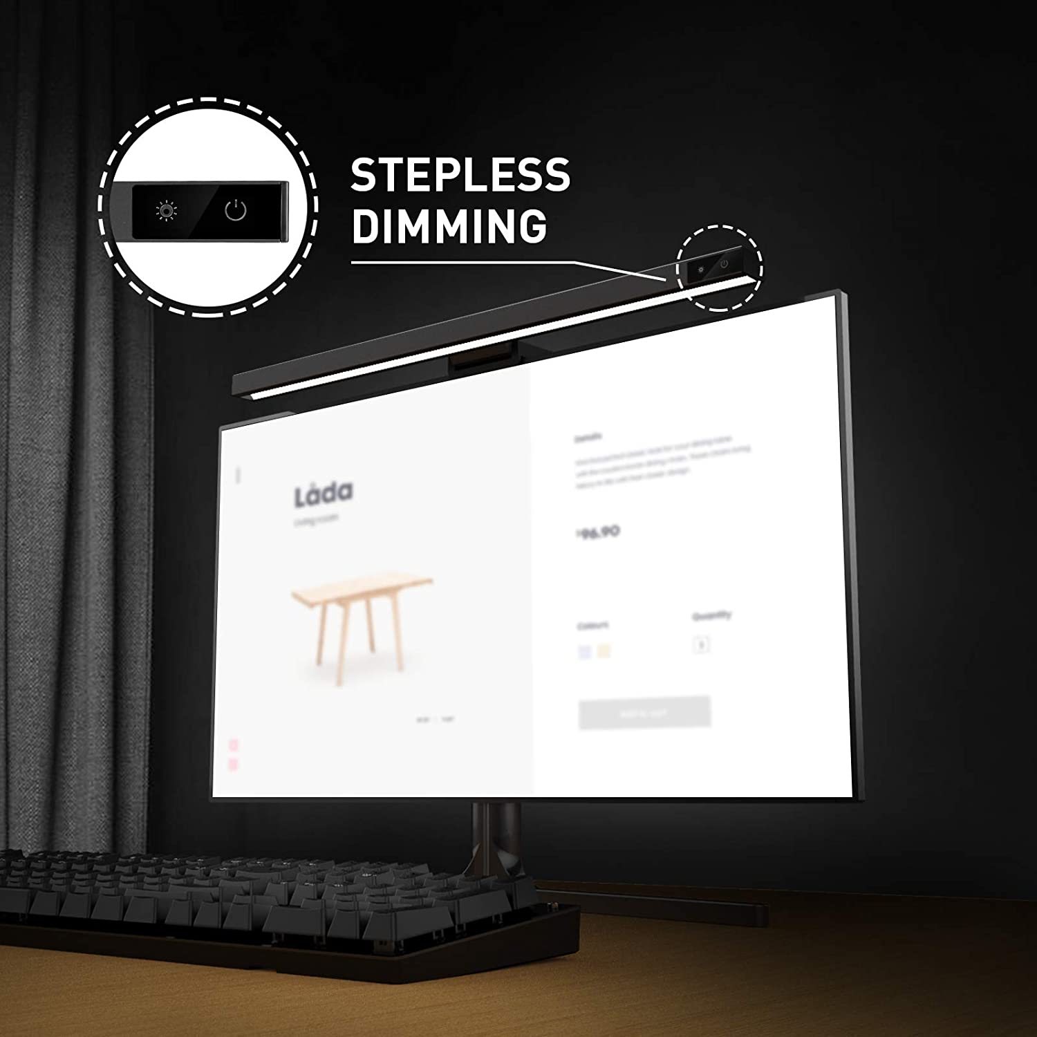 HAVIT D006 Computer Monitor Light with 3 Light Modes