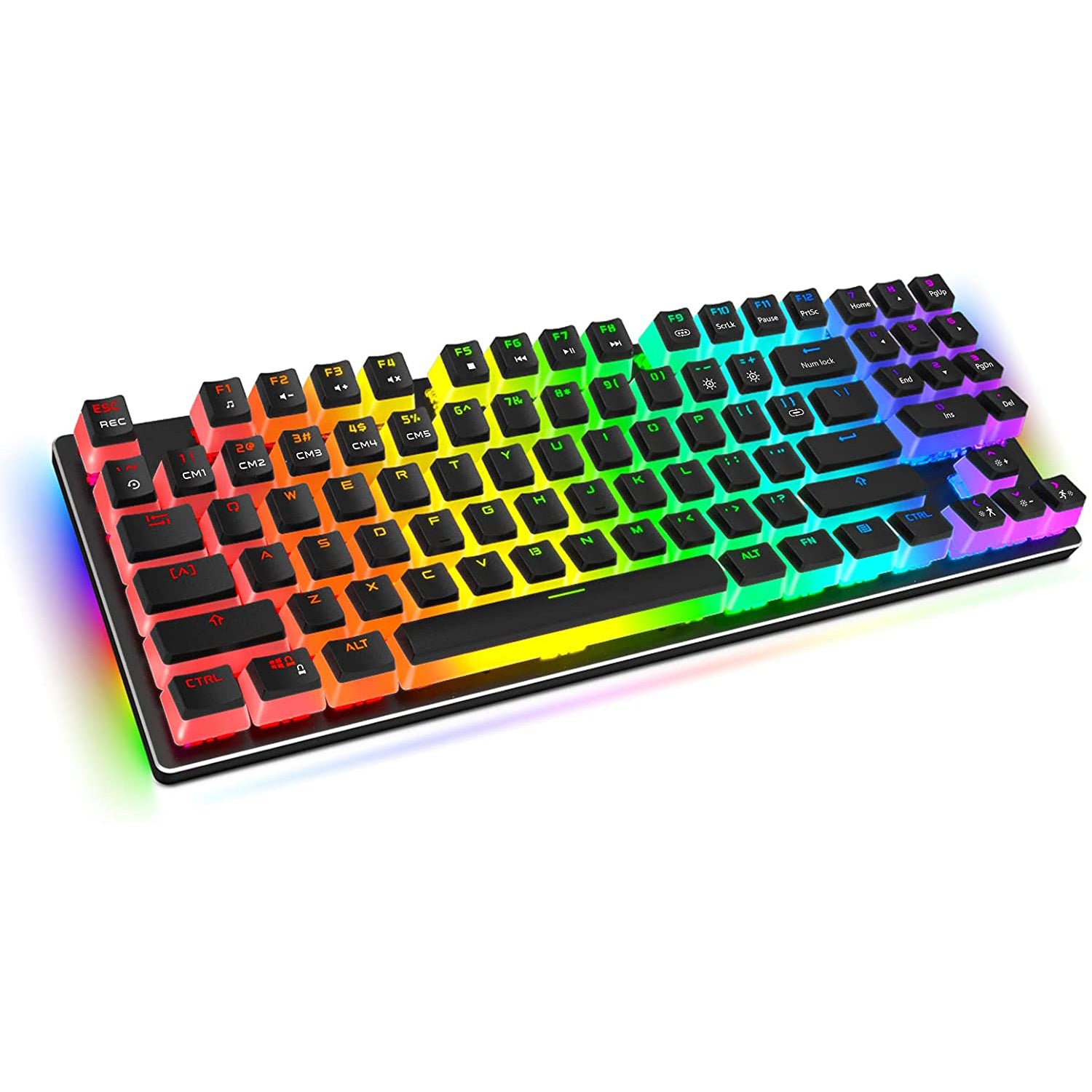 HAVIT KB851L Gaming Mechanical Keyboard with 89 Keys PBT Pudding Keycaps & RGB Backlights