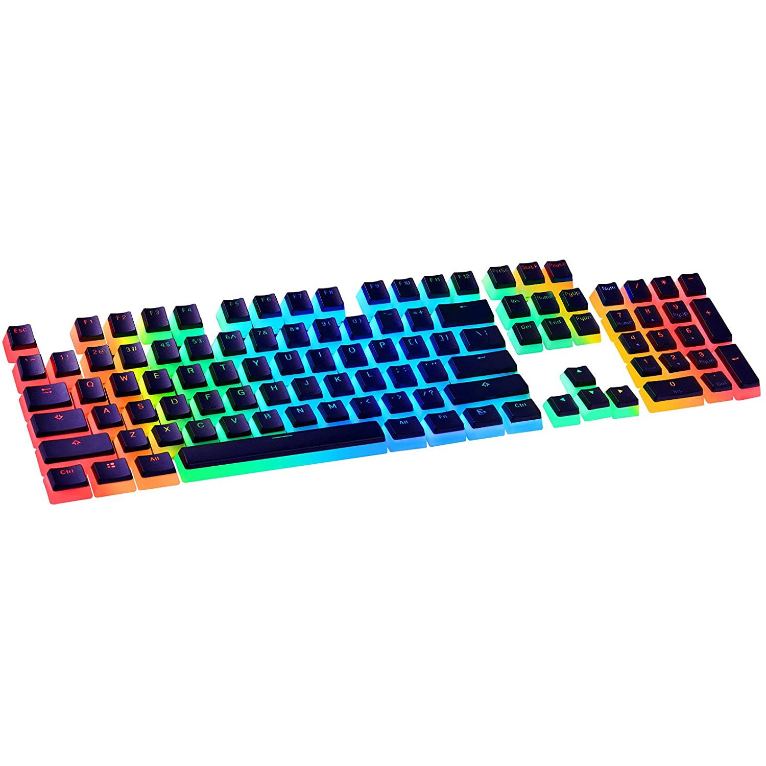 HAVIT KC22 PBT Keycaps with Puller - Pudding, Double Shot, for Cherry