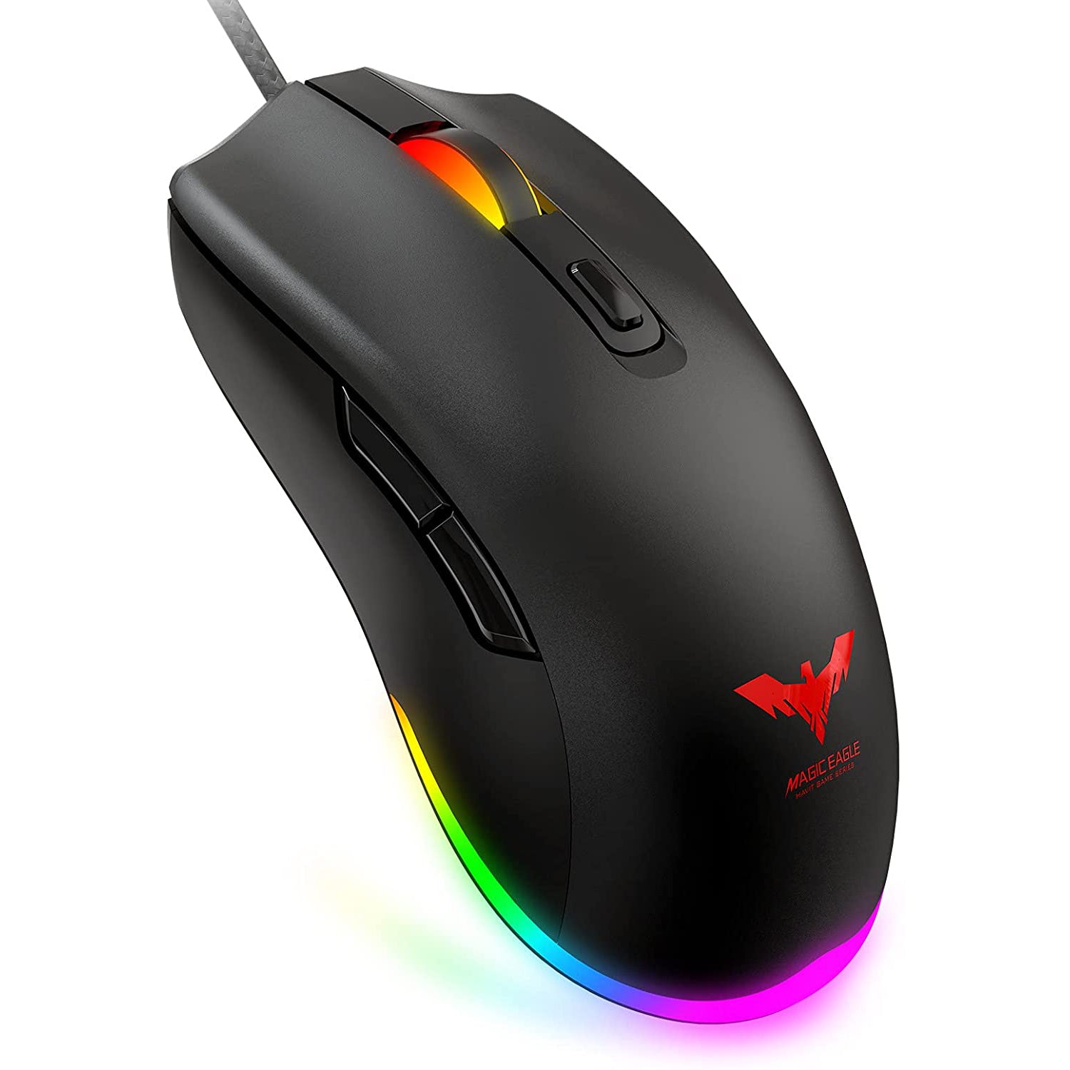 HAVIT MS732 RGB Gaming Mouse with 6400 DPI, Programmable, 7 Color Backlights, 6 Buttons (2020 Version)