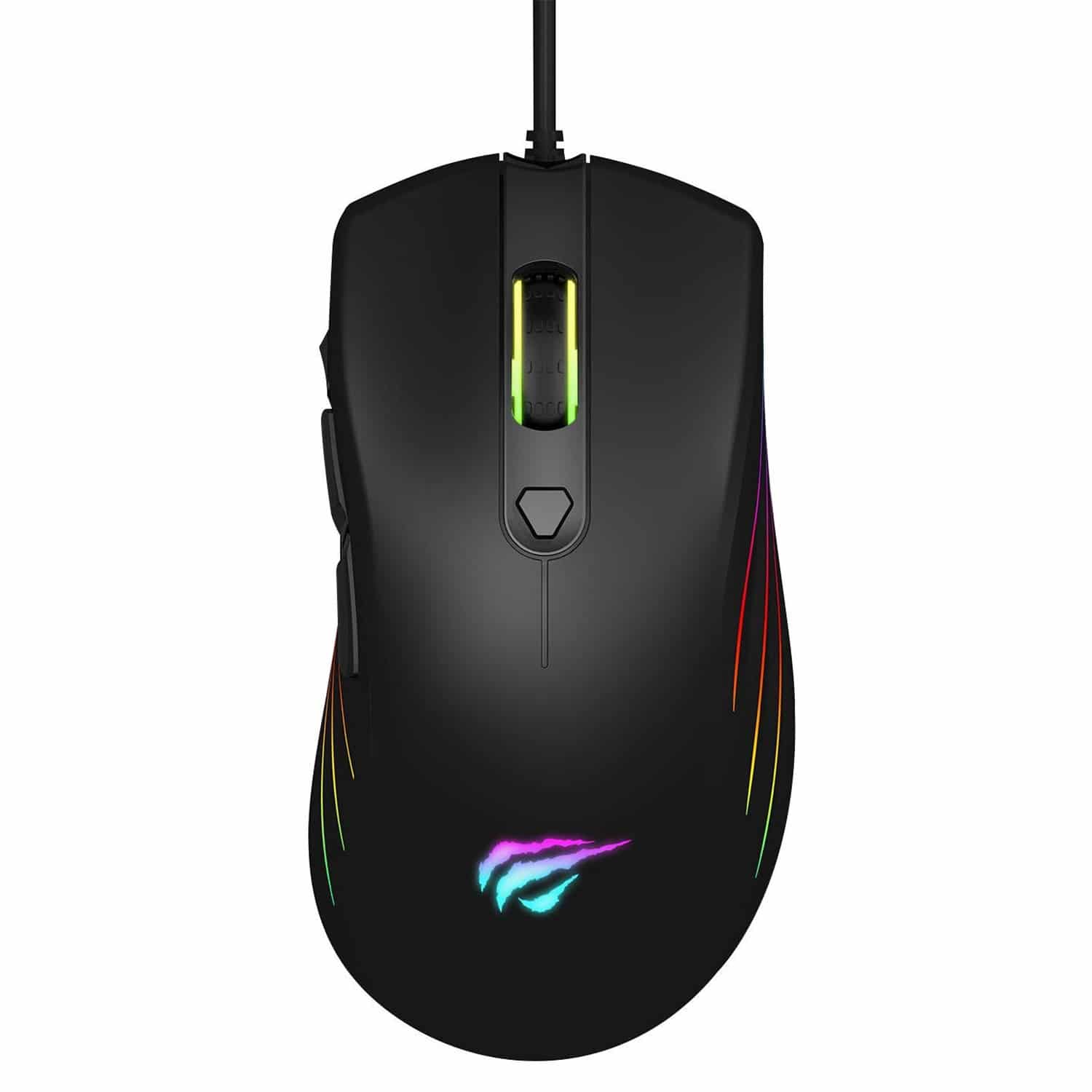 HAVIT MS762 Programmable Gaming Mouse with 7200 DPI, RGB Backlights, 7 Buttons