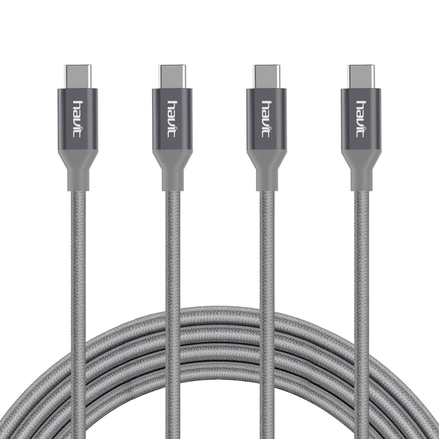 Câble HAVIT HV-CB723X USB C vers USB A, 3,3 pieds/1 m, nylon, tressé