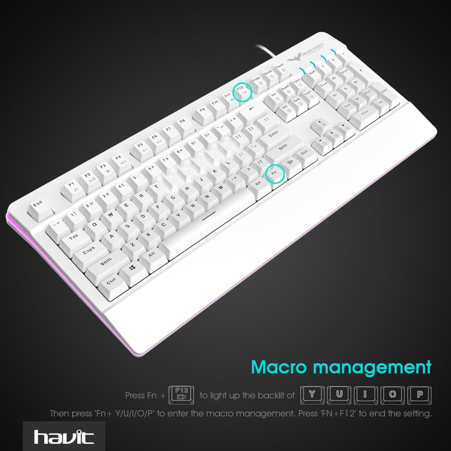 HAVIT HV-KB389L RGB Backlit Mechanical Gaming Keyboard