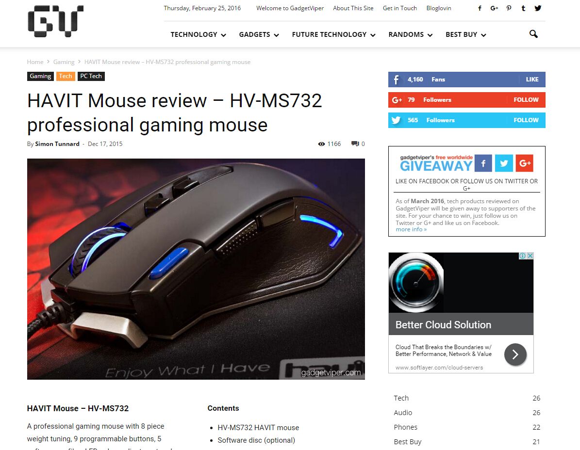 Gadgetviper.com: HAVIT Mouse review – HV-MS732 professional gaming mouse
