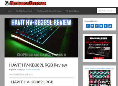 GoMechanicalKeyboard.com: HAVIT HV-KB389L RGB Review