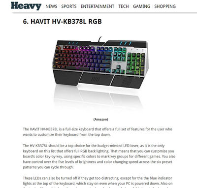 Heavy.com: Top 10 Best Cheap Mechanical Keyboards of 2016