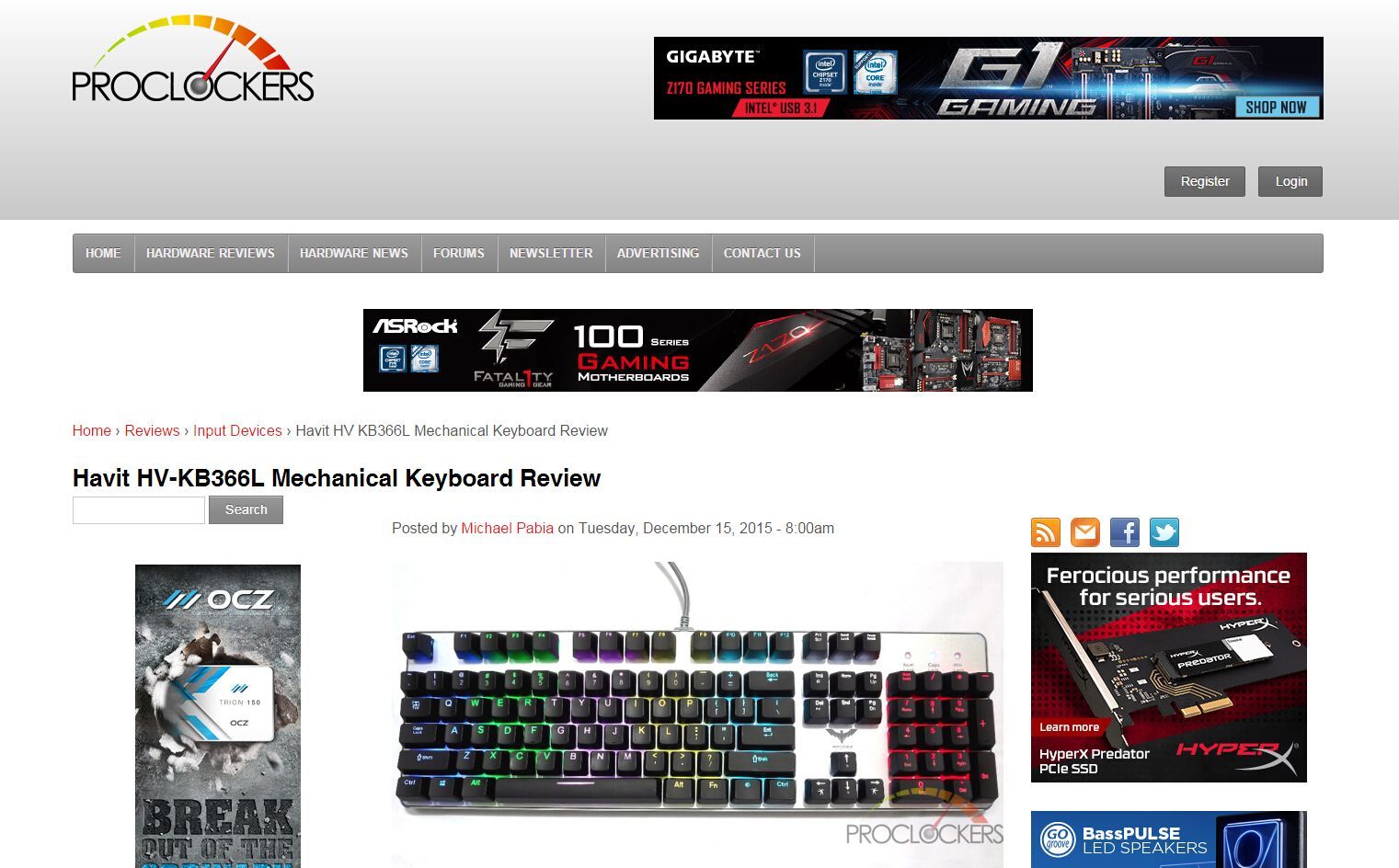 Proclockers.com: Havit HV-KB366L Mechanical Keyboard Review