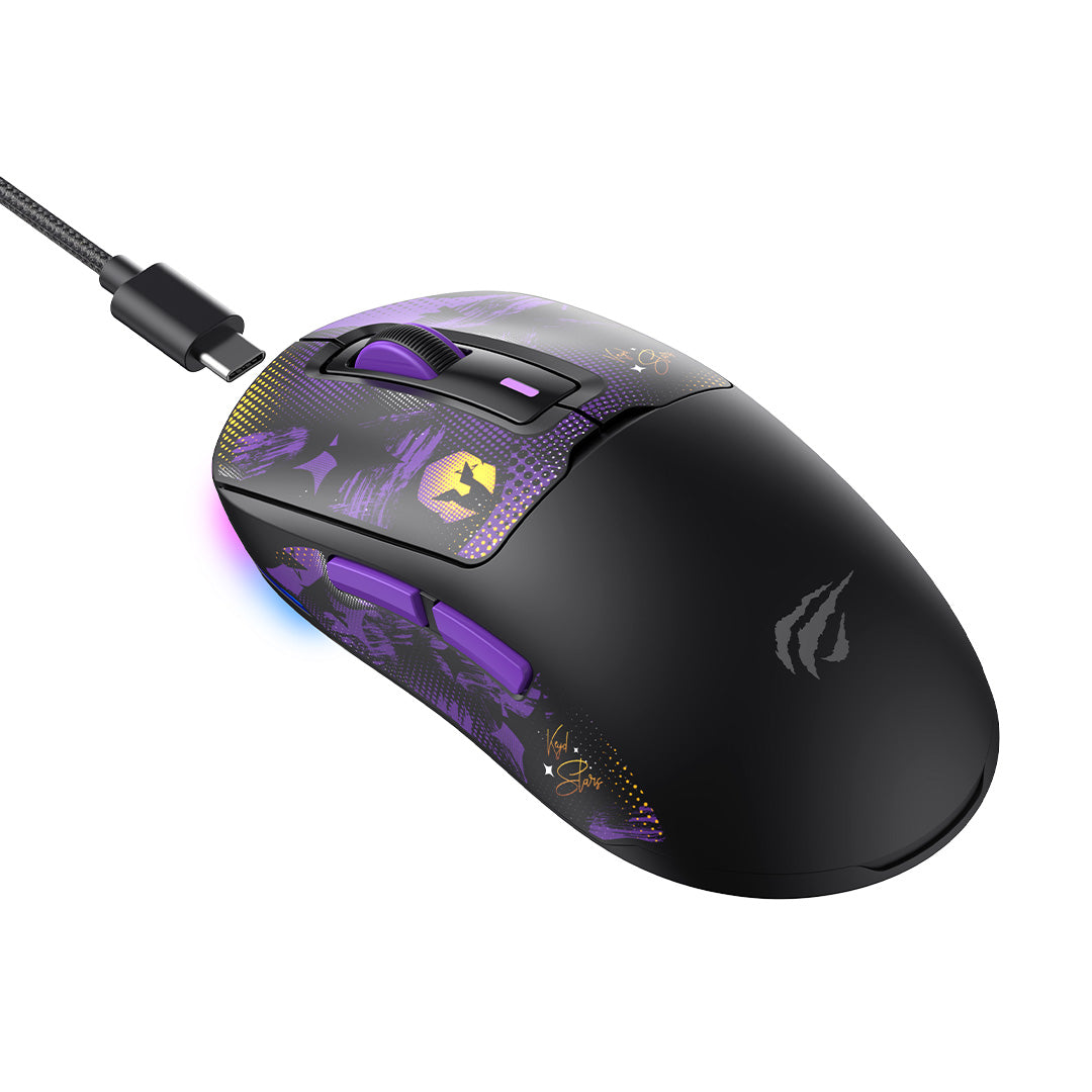 Gaming Mouse HAVIT Ms969wb Preto Rgb -VKS Keyd Co-branded Model
