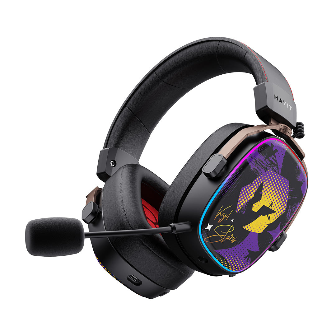 HAVIT - H2039BG Gaming Headphones (TRI MODE)-VKS Team Co-branded Model