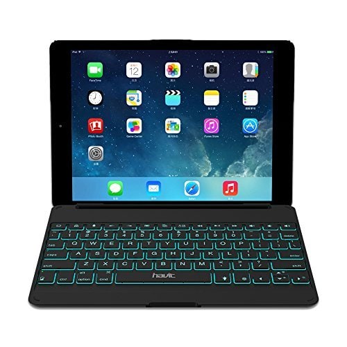 HAVIT HV-KB215BT Ultraschlanke US-LAYOUT Bluetooth 3.0 kabellose Tastatur für iPad Air