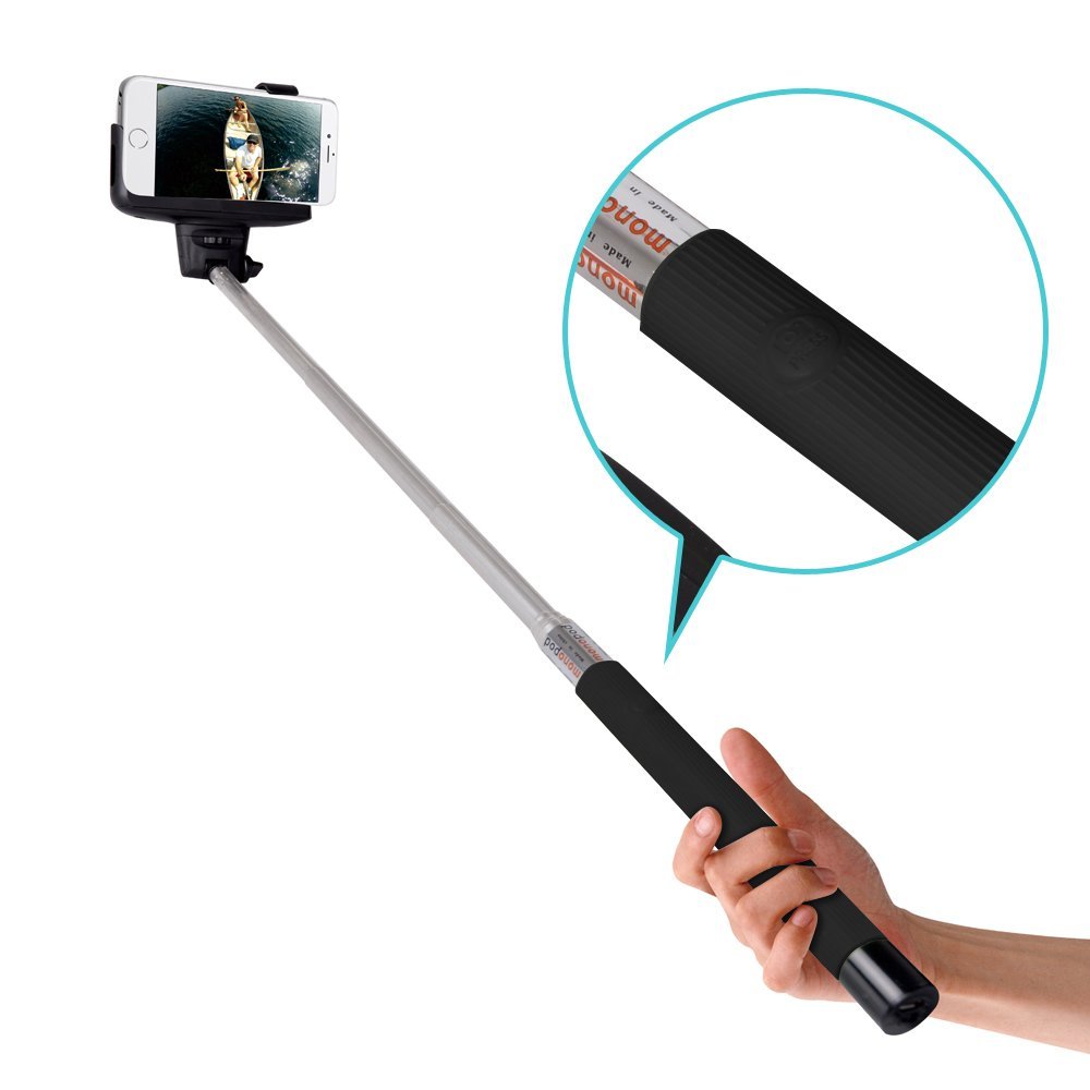 HAVIT HV-BTM02 Perche à selfie portable Bluetooth extensible avec obturateur à distance