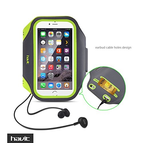 HAVIT HV-SA010 Water Resistant Sport Running Armband for Cellphone Under 5.5 Inches