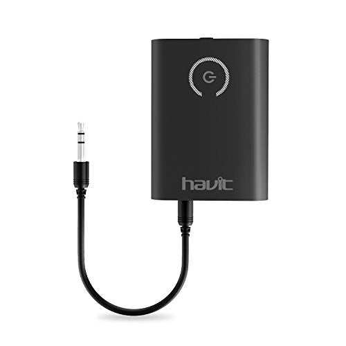 HAVIT HV-BT016 Émetteur et récepteur audio stéréo sans fil Bluetooth V4.1 Adaptateur 2 en 1