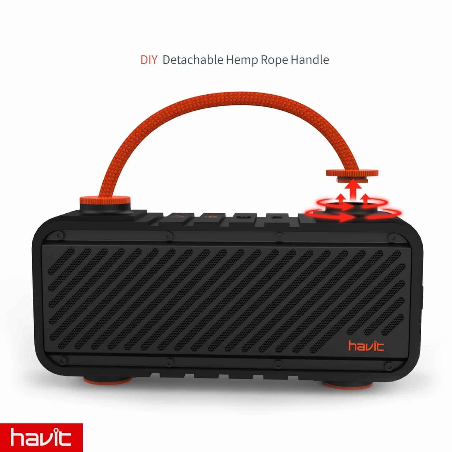 HAVIT M22 20W Bluetooth Speaker, IPX5 Waterproof, Outdoor Shockproof, Bluetooth V4.2