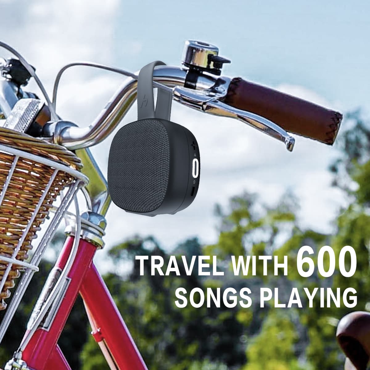 travel with 600 songs playing