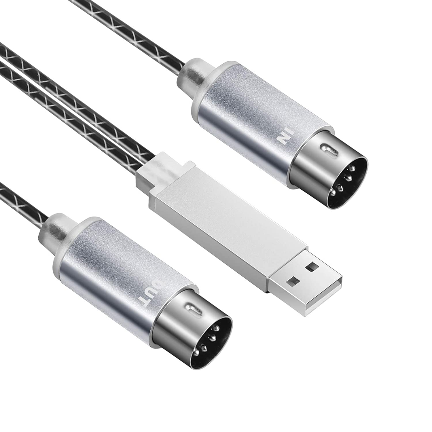 HAVIT 5 Pin MIDI to USB Cable with Indicator