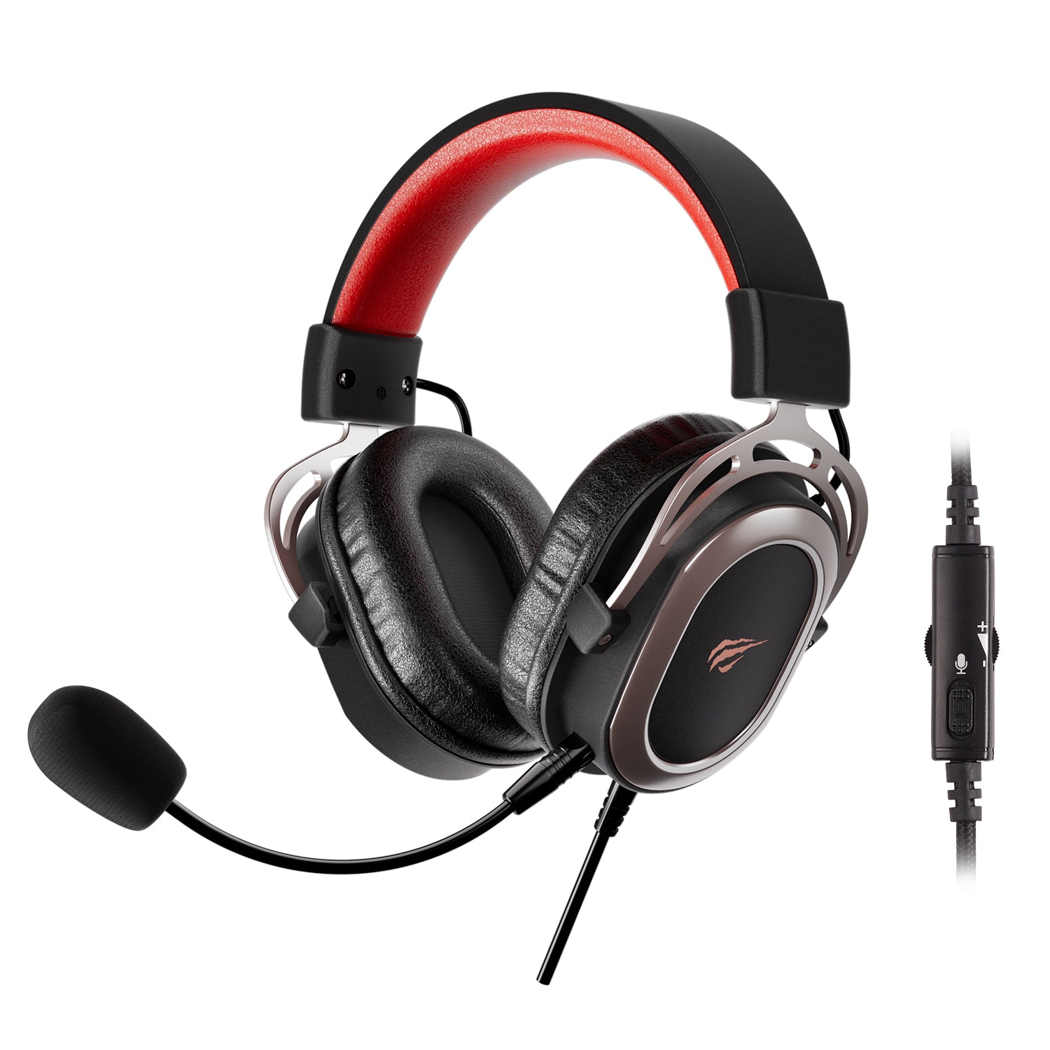 HAVIT H2008D Wired Gaming Headphones Detachable MIC 3.5mm Plug 50mm Drivers Surround Sound