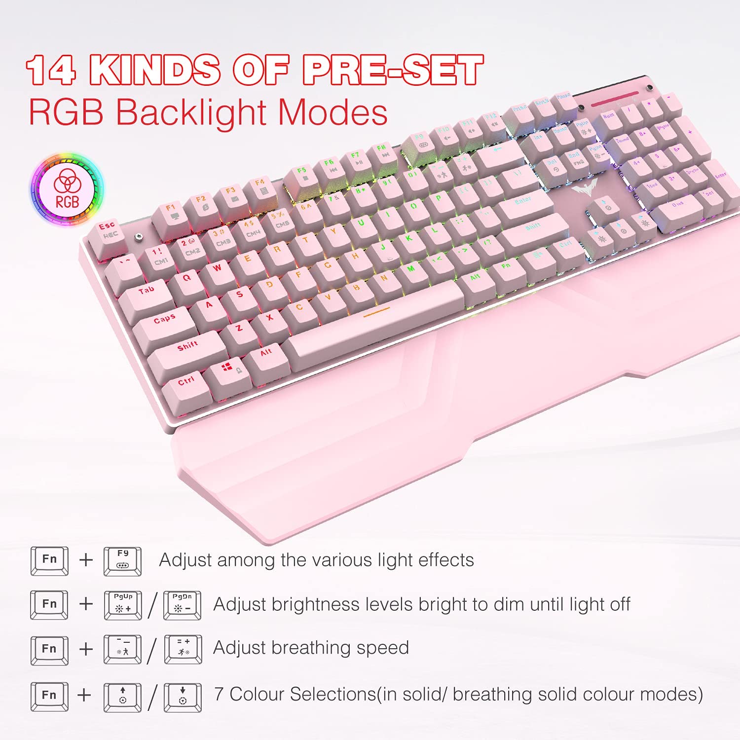 Combo Teclado y Mouse Gaming PINK – E Store