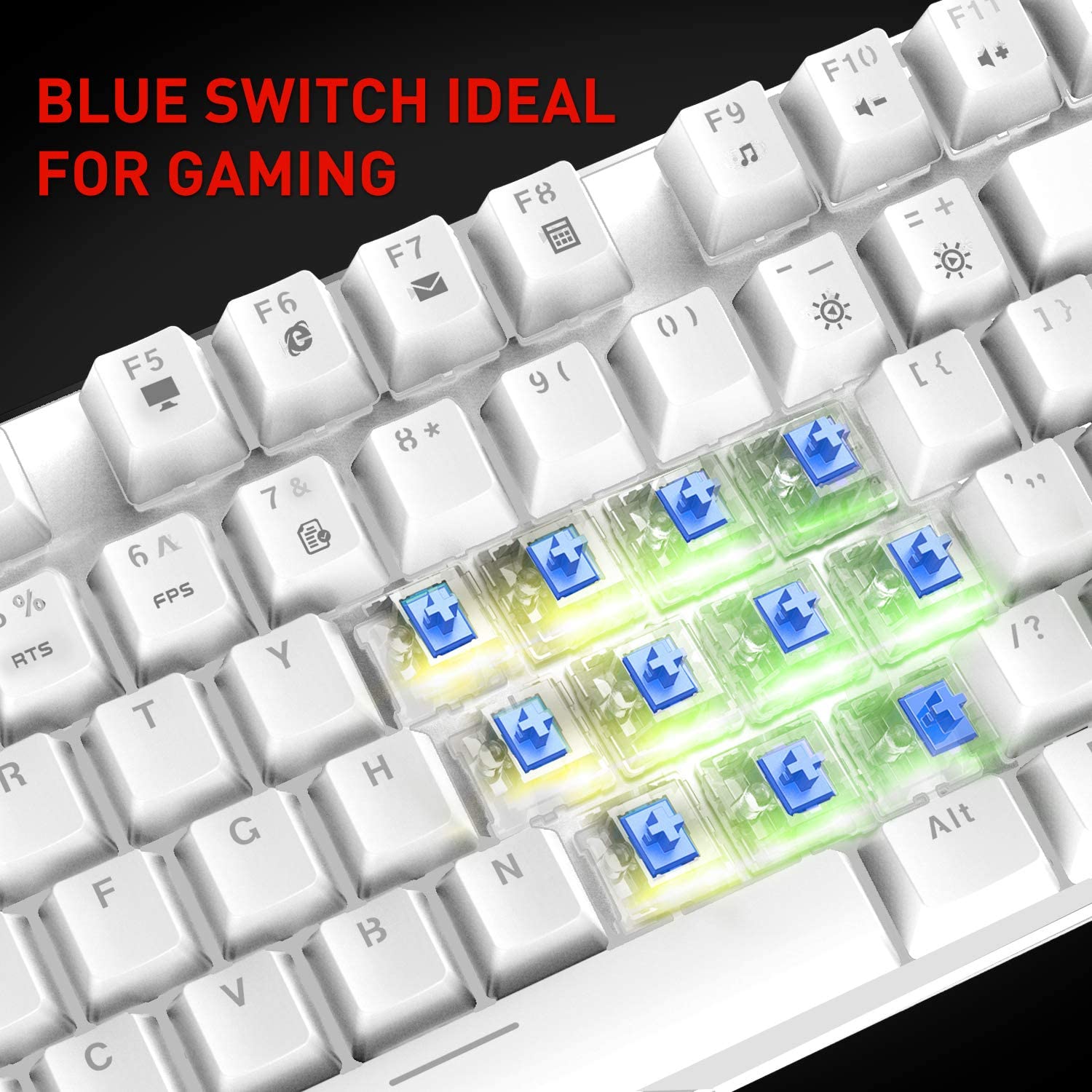 HAVIT KB393L Mechanical Gaming Keyboard and Mouse Combo 104 Keys with Rainbow Backlit