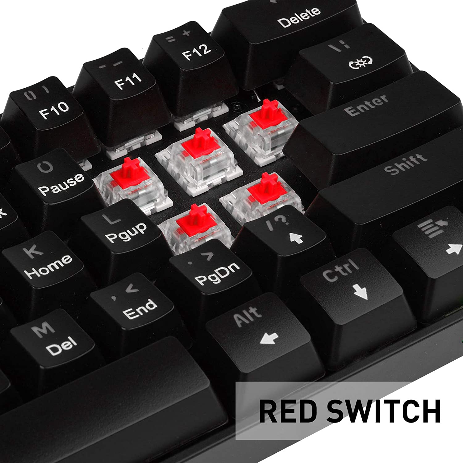 HAVIT KB611CM 60% Mechanical Keyboard & Programmable RGB Mouse Combo - 61 Keys Wired Type-C Backlit