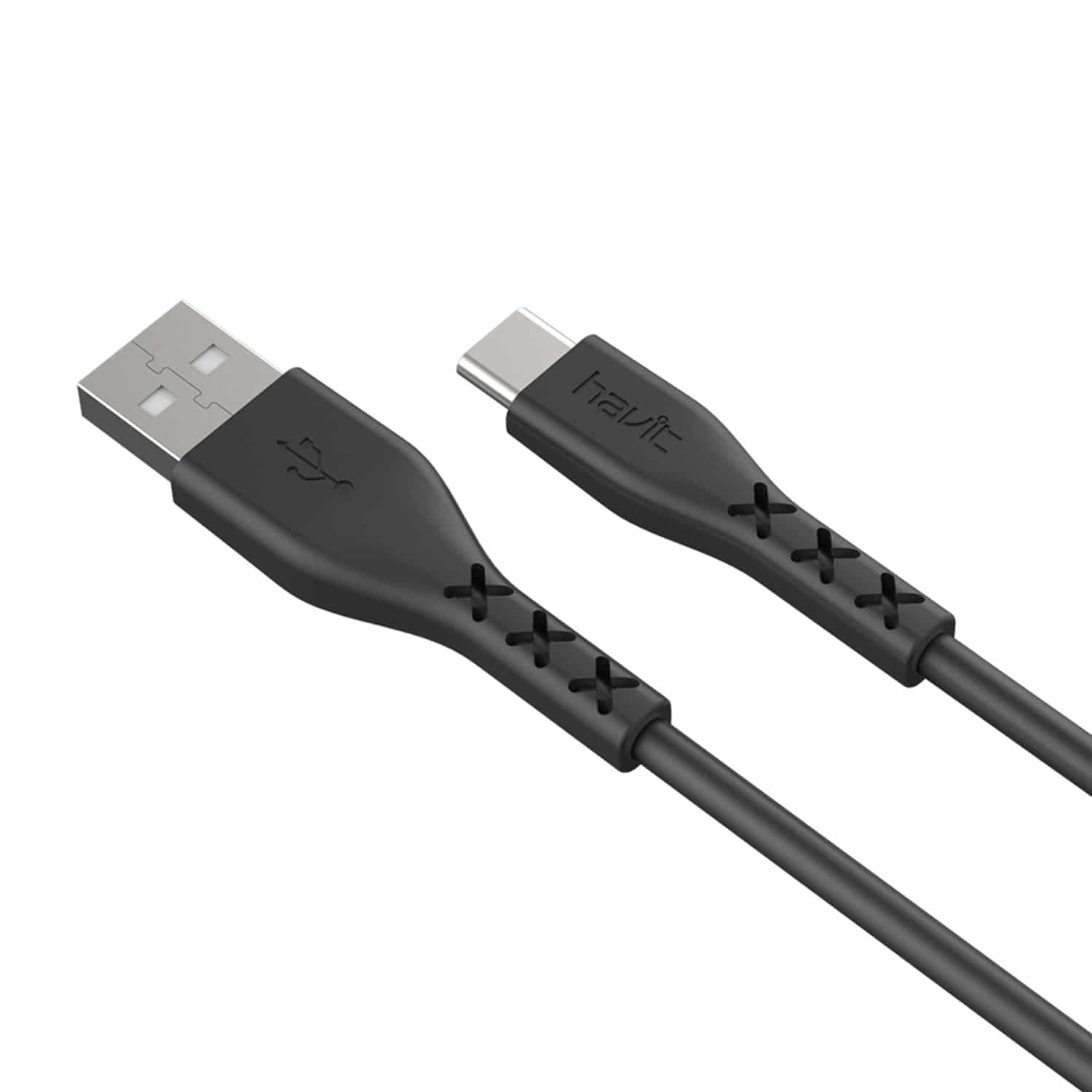 HAVIT HV-H68 USB To Type-C Cable, 2.0A Fast Charger, Black