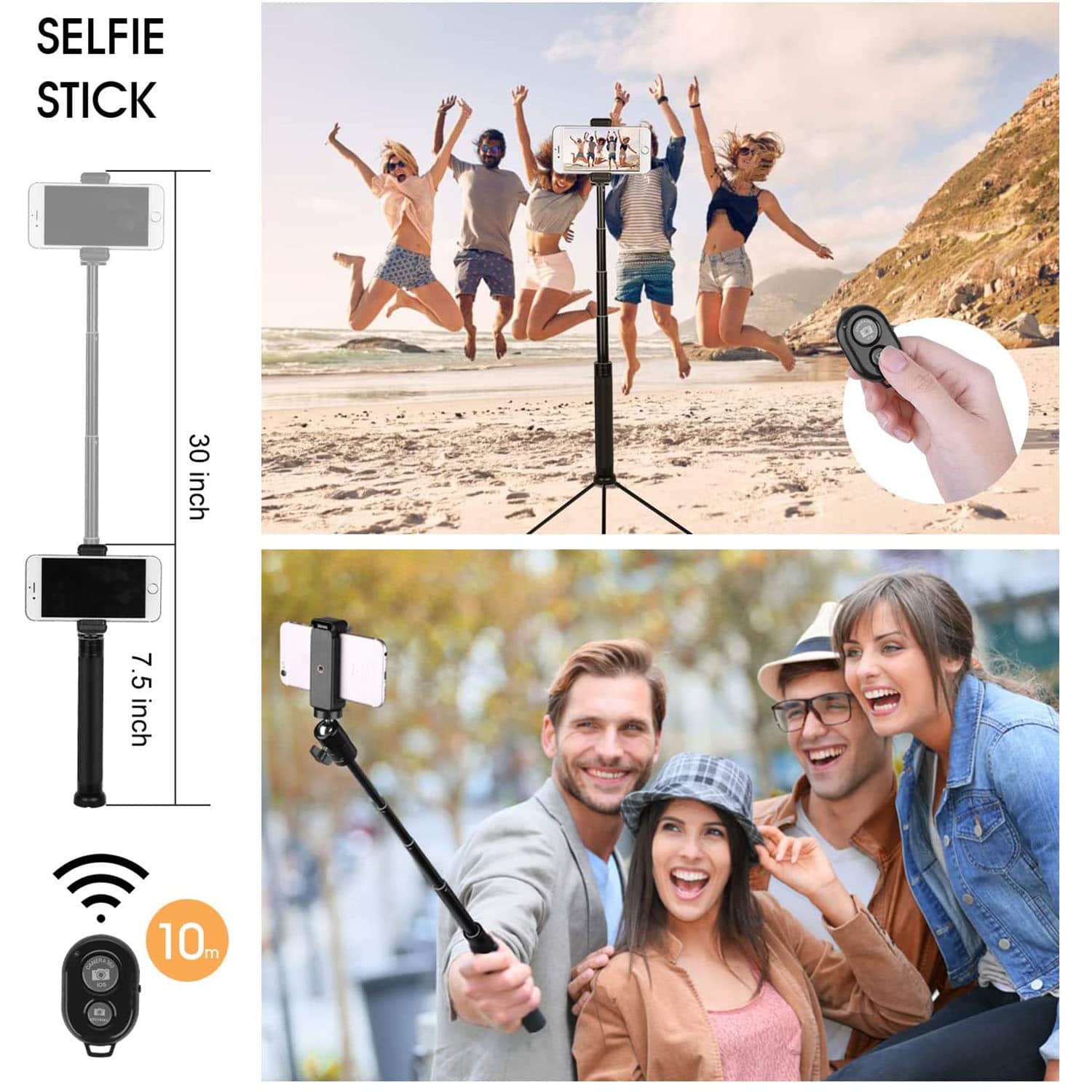 HAVIT ZB01 10" Selfie Ring Light with Stand & Wireless Remote