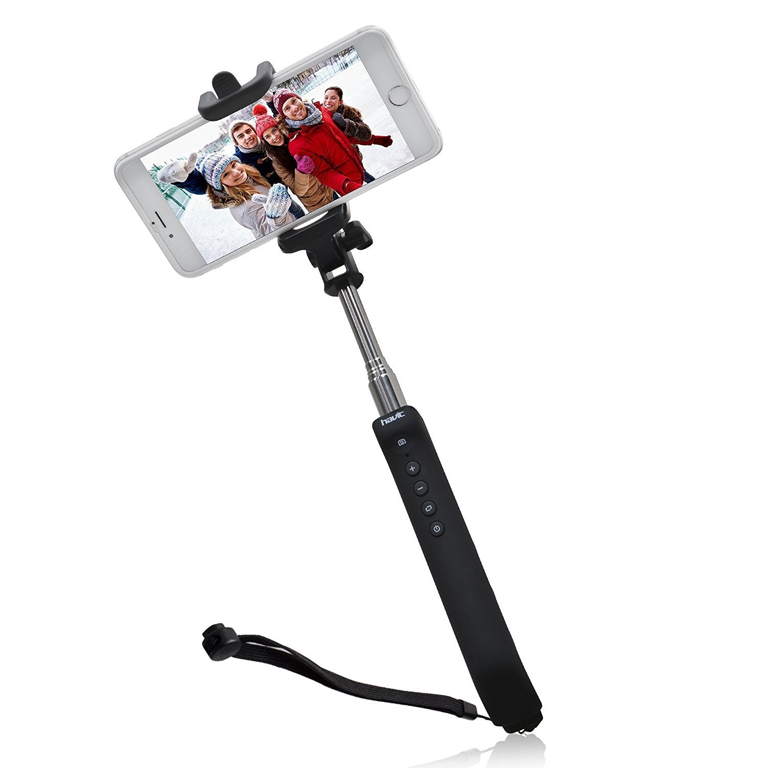 HAVIT HV-BTM27 Perche à selfie avec obturateur à distance Bluetooth