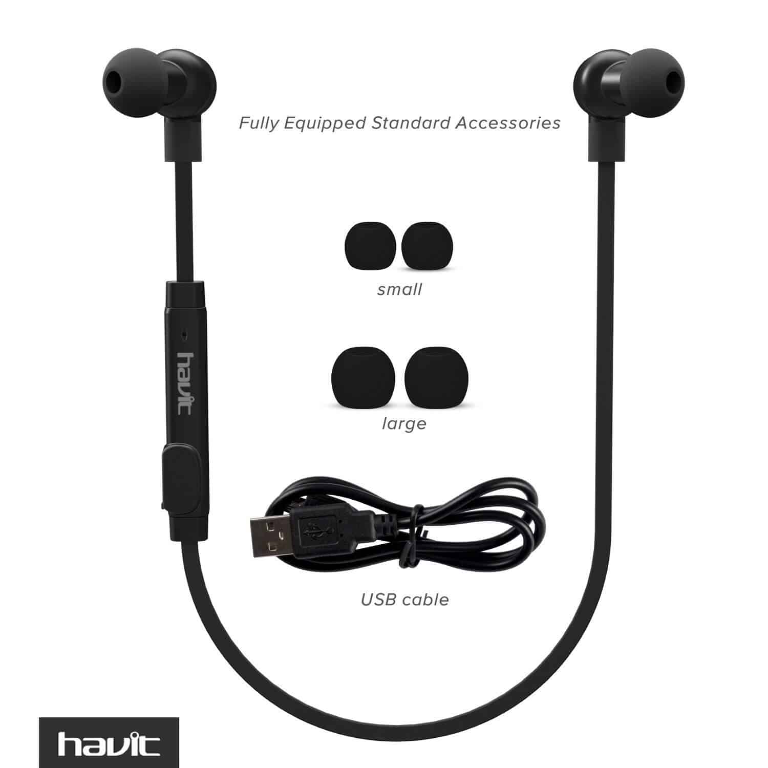 HAVIT HV-H927BT Wireless Bluetooth 4.1 In-Ear Sports Earbuds