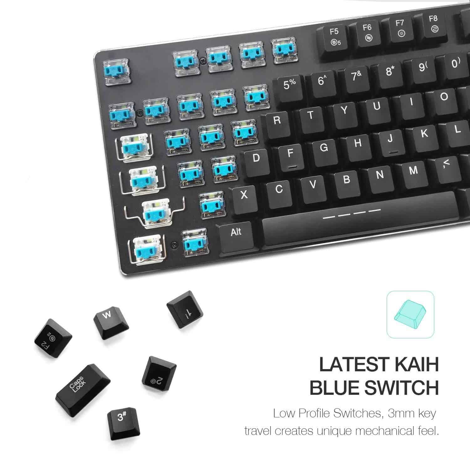 Low Profile Mechanical Keyboard - HAVIT HV-KB390L - 87-Key - LED