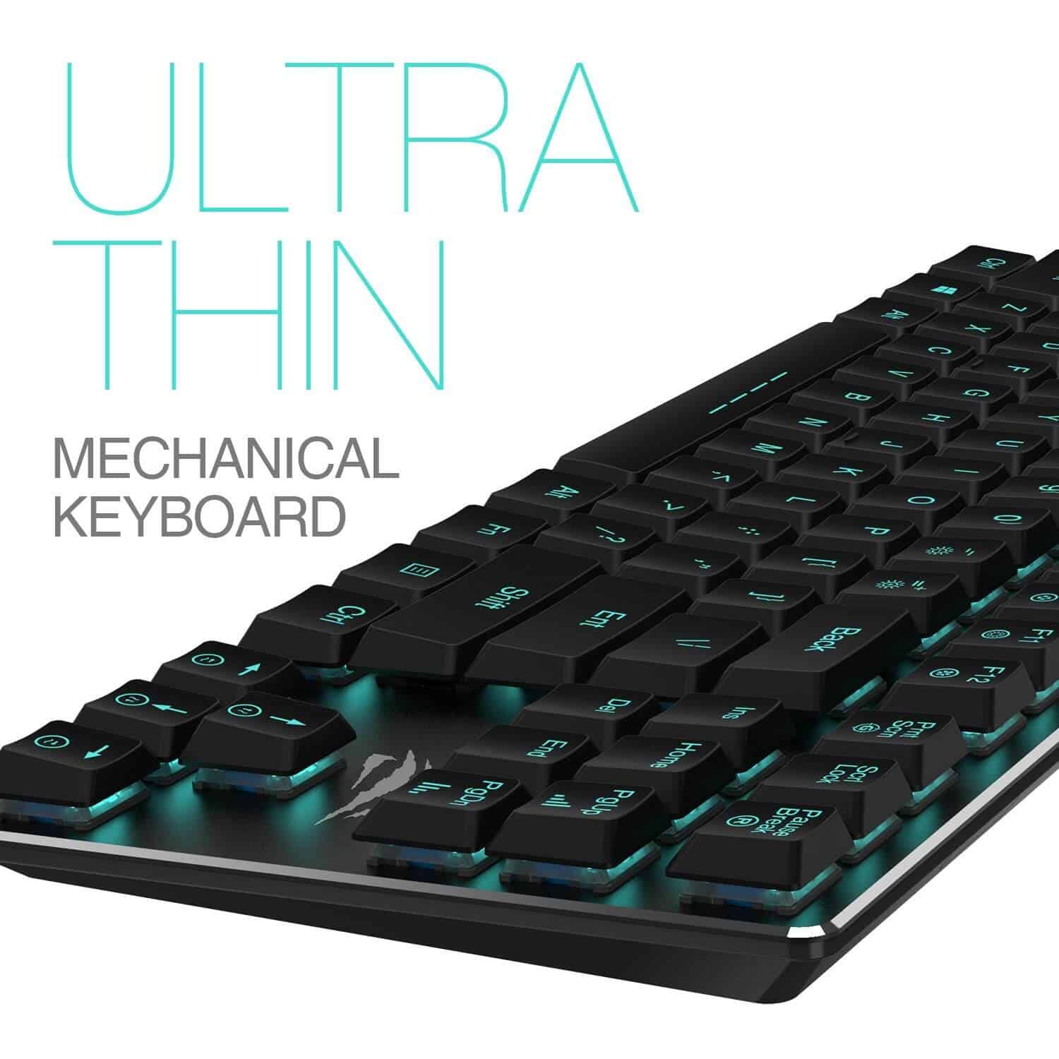 Low Profile Mechanical Keyboard HAVIT HV KB390L 87 Key LED Low Profile Mechanical Keyboard Havit Hv Kb390l 87 Key Led