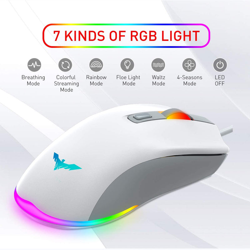 HAVIT HVKB558CM Gaming Keyboard and Mouse Combo (Rainbow Backlit)
