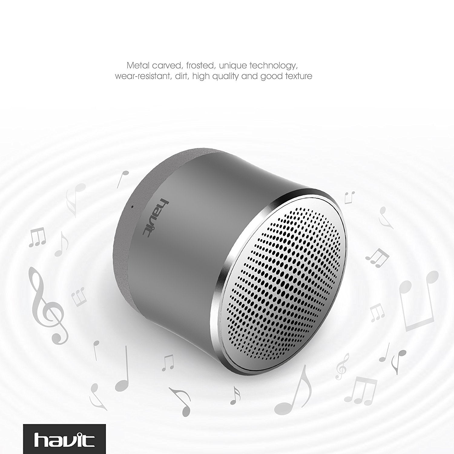 HAVIT HV-SK560BT Super Bass Portable Speaker, Bluetooth 4.1, Metal