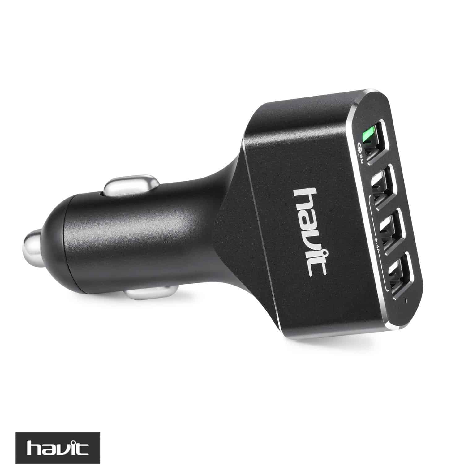 HAVIT HV-UC2034 Quick Charge 3.0 Autoladegerät, 54 W, 4 USB-Anschlüsse