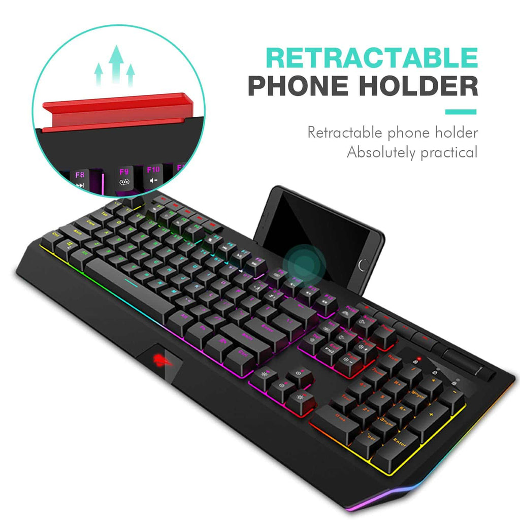 HAVIT KB472L RGB Mechanical Keyboard With Phone Holder HV KB366L Upgr havit-kb472l-rgb-mechanical-keyboard-with-phone-holder-hv-kb366l-upgr