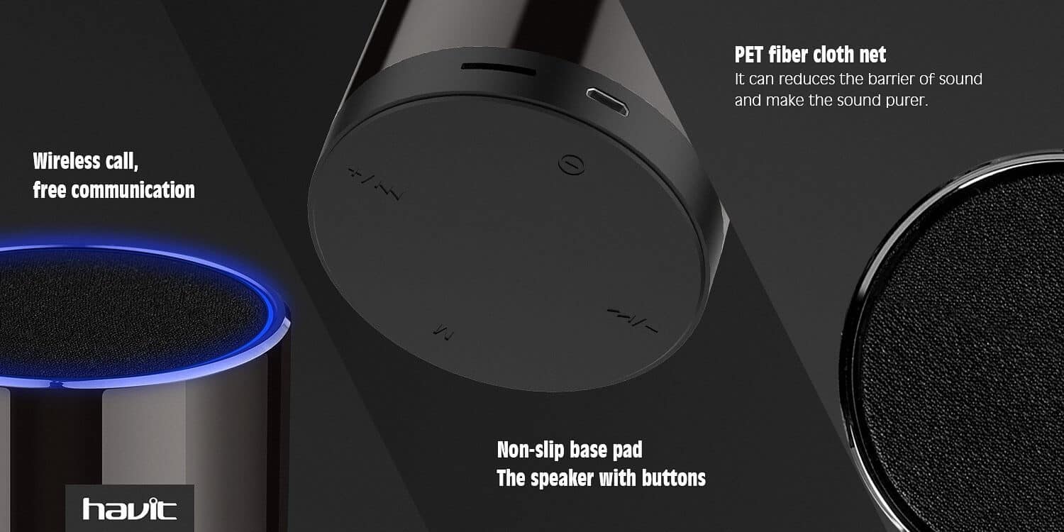 HAVIT M10 Mini Bluetooth Speaker with Cicada Membrane Technology