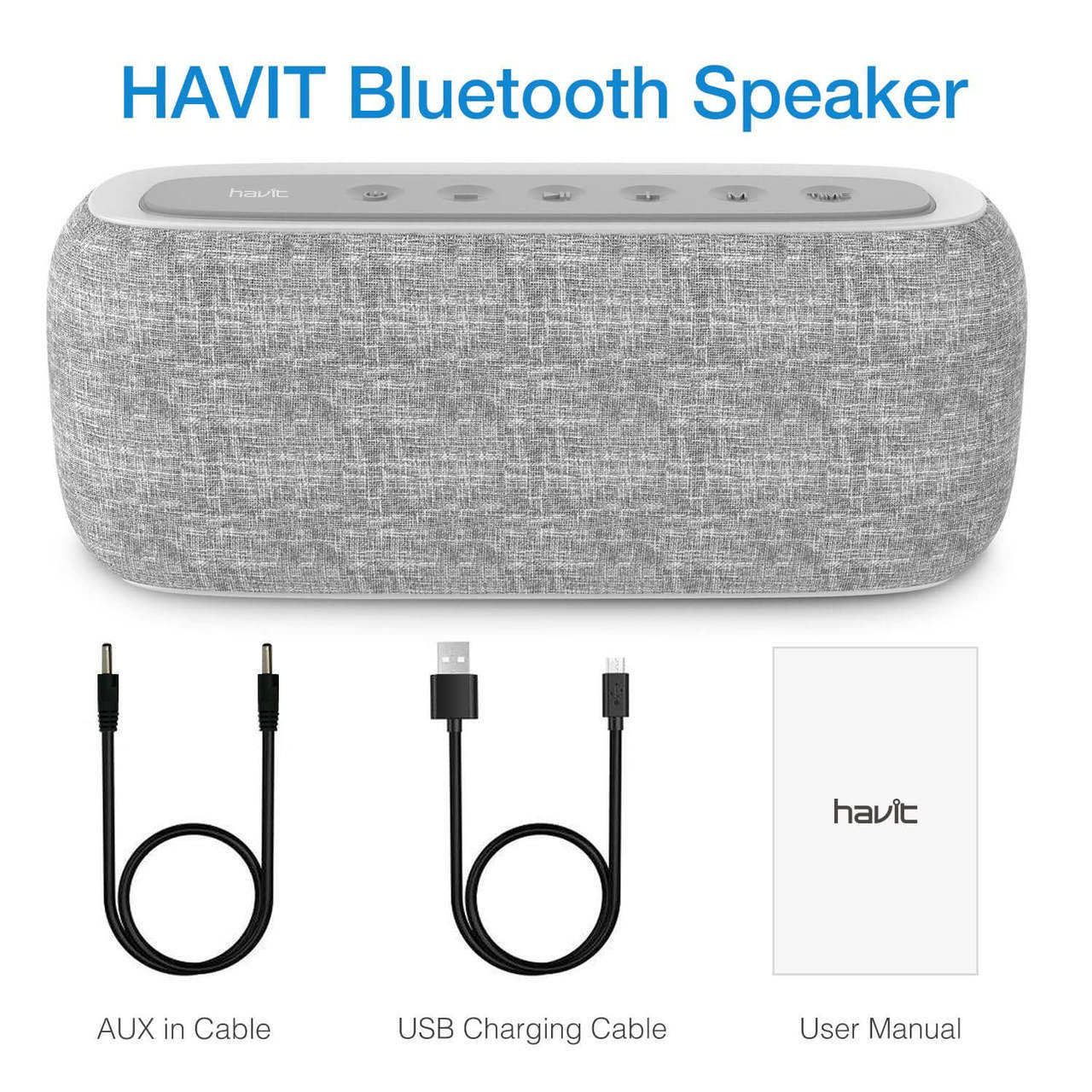 Haut-parleur Bluetooth HAVIT M29 avec radio et horloge