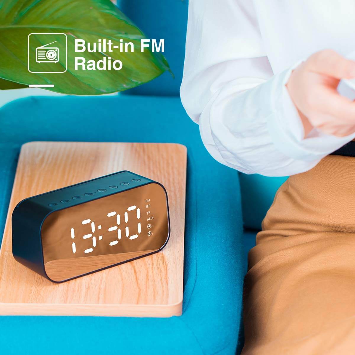 Alarm Clock Speaker Mejor Radio Despertador Bluetooth Reloj