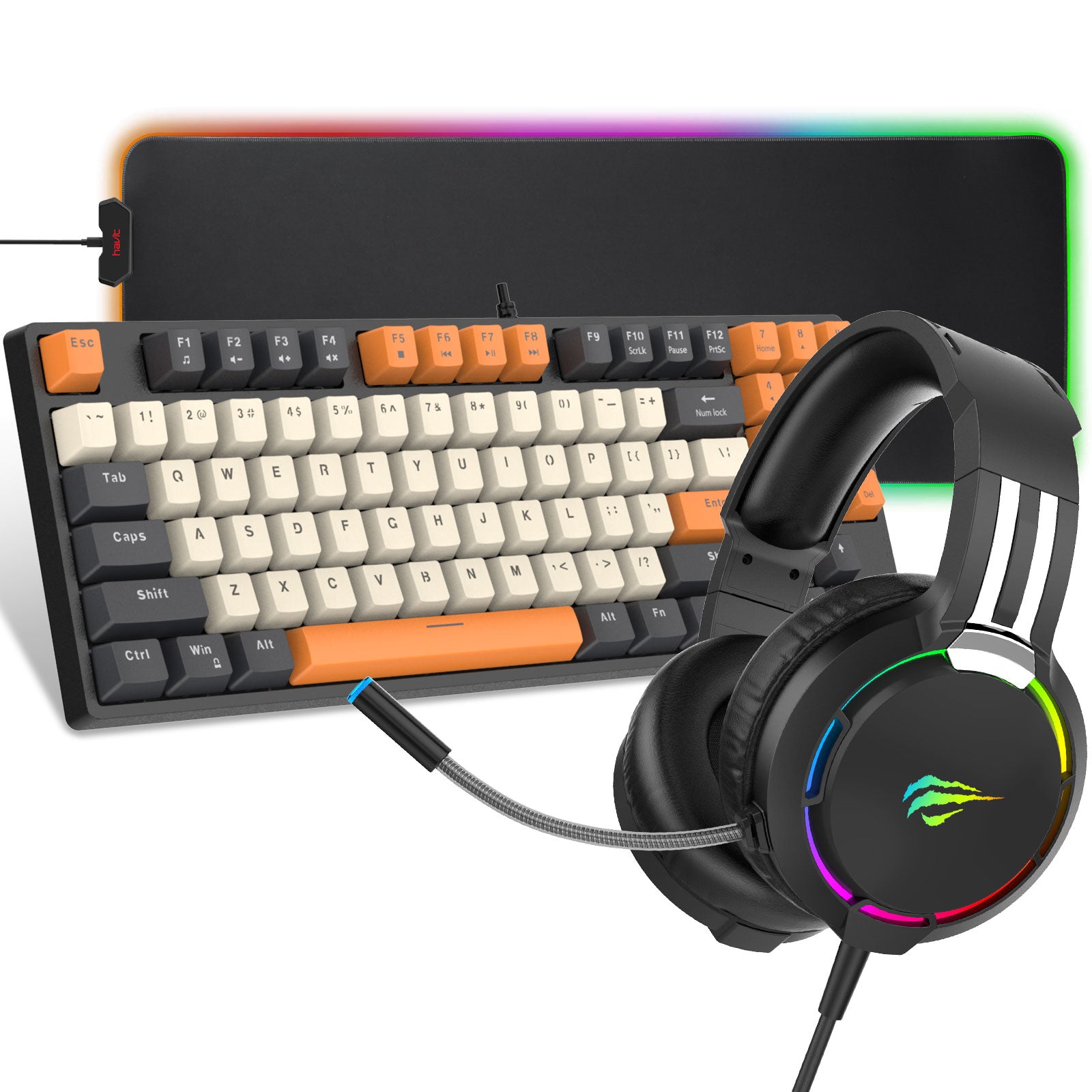 HyperX ゲーミングキーボード マウス マウスパッドセット